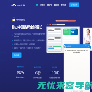 谷歌seo优化_外贸英文网站建设_adwebcloud 落地页_Google优化就选AdWeb全球站