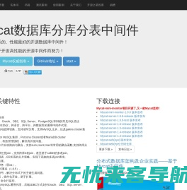 | MYCAT官方网站—中国第一开源分布式数据库中间件
